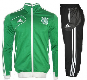 Adidas Deutschland Trainingsanzug Präsentationsanzug Euro 2012 DFB grün schwarz Herren S