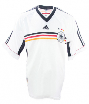 Adidas Deutschland Trikot WM 1998 DfB Weiß Fusseln Herren S oder M (B-Ware)