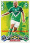 Preview: Nike SV Werder Bremen Trikot 4 Naldo 2010/11 Away weiß Herren S-M 176cm