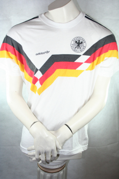 Adidas Deutschland Trikot / T-shirt WM 1990 90 DFB Italia 90 Herren S-M = 176 cm (B-Ware)