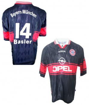 Adidas FC Bayern München Trikot 14 Mario Basler 1997-1999 Opel Herren XL & Kinder 164 cm (B-Ware)
