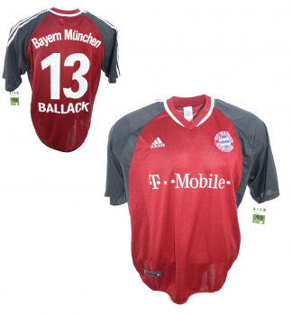 Adidas FC Bayern Múnich camiseta 13 Michael Ballack 2002/03 T-Mobile senor 2XL/XXL (segunda calidad)