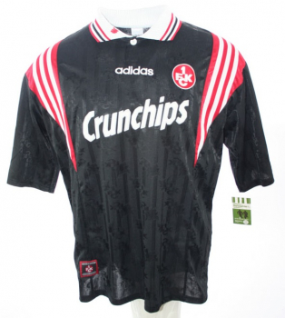 Adidas 1.FC Kaiserslautern Trikot 11 Olaf Marschall 1997/98 FCK Crunchips Schwarz Herren XL
