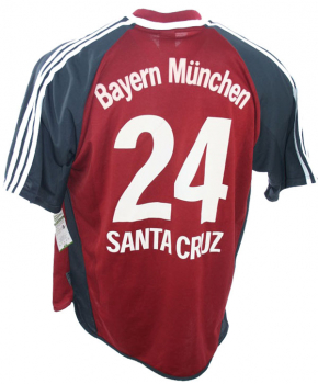 Adidas FC Bayern München Trikot 24 Roque Santa Cruz CL 2001/02 Opel Herren XL