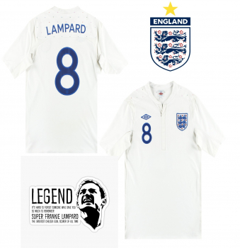 Umbro England Trikot 8 Frank Lampard WM 2010 heim weiß Herren 44" = L