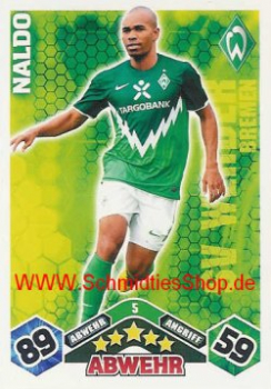 Nike SV Werder Bremen Trikot 4 Naldo 2010/11 Away weiß Herren S-M 176cm
