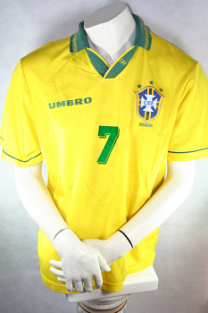 Umbro Brasilien Trikot 7 Bebeto WM 1994 Weltmeister USA-94 Herren M/L