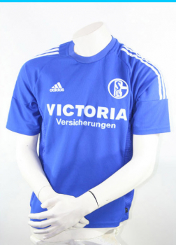 Adidas FC Schalke 04 jersey 2002/03 Victoria S04 DfB cup winner blue kids 152 cm (b-stock)