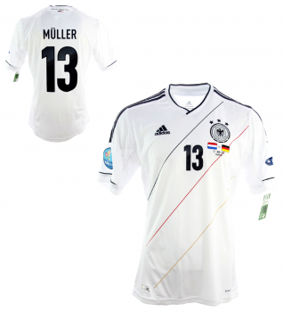Adidas Deutschland Trikot 13 Thomas Müller Euro 2012 DFB Herren S-M = 176 oder L