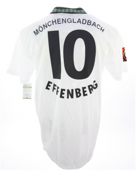 Reebok Borussia Mönchengladbach Trikot 10 Stefan Effenberg 1995/96 Matchworn Weiß XL