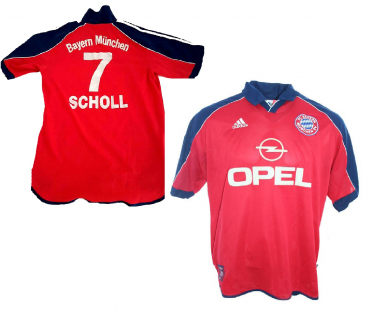 Adidas FC Bayern München Trikot 7 Mehmet Scholl 1999/2001 rot Herren L