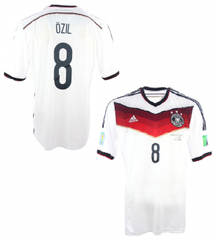 Adidas Deutschland Trikot 8 Mesut Özil WM 2014 DFB Home Weiß Weltmeister Herren L (B-Ware)