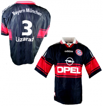 Adidas FC Bayern München Trikot 3 Bixente Lizarazu 1997-99 Opel Herren L oder XL