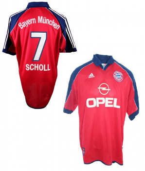 Adidas FC Bayern München Trikot 7 Mehmet Scholl 1999/2001 Herren L/XXL/2XL oder Kinder 176cm (S/M)
