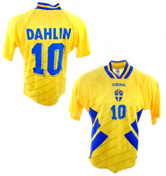 Adidas Schweden Trikot 10 Martin Dahlin 1994 WM USA Herren XL