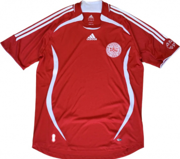 Adidas Dänemark Trikot DBU WM 2006 und quali Euro 2008 heim rot Herren M