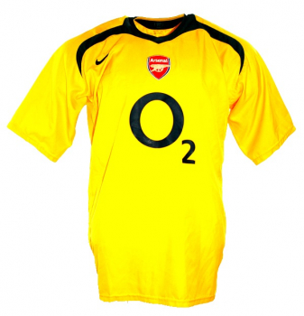 Nike Arsenal London Trikot 9 Reyes 2005/06 CL Finale Away o2 gelb Herren L