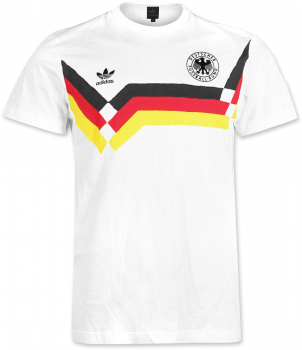 Adidas Deutschland T-Shirt Trikot 1990 weiß Originals DFB Herren M oder L