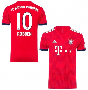 Adidas FC Bayern München Trikot 10 Arjen Robben 2018/19 heim rot Herren XL
