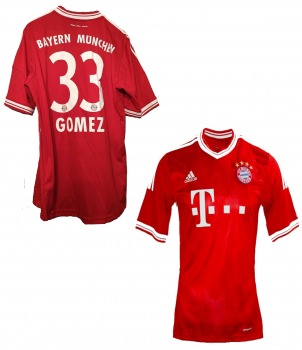 Adidas FC Bayern München Trikot 33 Mario Gomez 2012/13 2013/14 Triple rot Herren M
