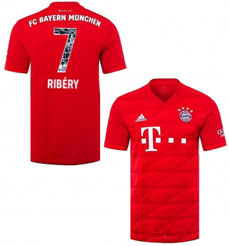 Adidas FC Bayern München Trikot 7 Franck Ribery 2019/29 heim rot Collage Abschied Special Herren M