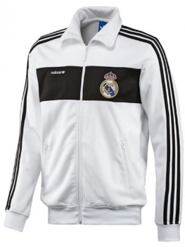 Adidas originals Real Madrid trainng jacket Track Top Beckenbauer white black men's M