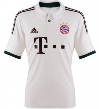 Adidas FC Bayern München Trikot 25 Thomas Müller 2013/14 Away Weiß M