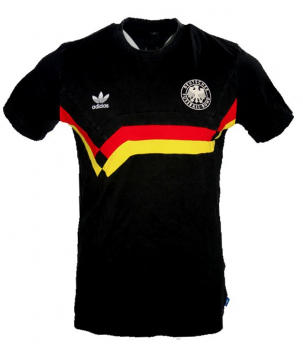 Adidas Deutschland T-shirt Trikot DFB WM 90 1990 Schwarz Herren S/M/L/XL/XXL