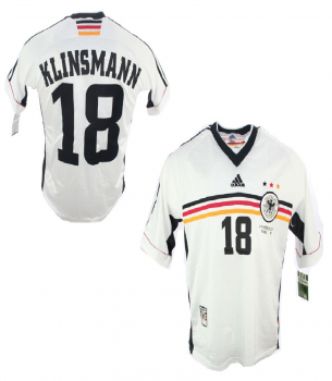 Adidas Deutschland Trikot 18 Jürgen Klinsmann WM 1998 Home DFB Herren L/XL