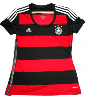 Adidas Deutschland Trikot WM 2014 DFB Rot Schwarz Away Damen L (42/44)