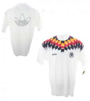 Adidas Deutschland T-Shirt WM 1994 USA DFB Trikot heim weiß Herren L
