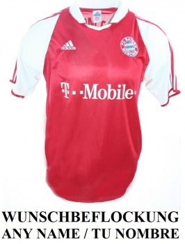 Adidas FC Bayern München Trikot 2003/04 T-mobile Heim Herren S/M/L/XL oder XXL/2XL