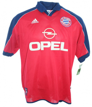 Adidas FC Bayern München Trikot 13 Paulo Sérgio 2000/01 Opel rot Heim Herren L oder XXL