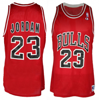 Champion Chicago Bulls Trikot 23 Michael Air Jordan NBA rot Kinder 152 cm = youth M