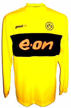 Goool.de Borussia Dortmund Trikot 2002/03 CL langarm Schal E-on BVB UEFA CUp Finale 2002 Herren L oder XL