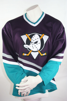 CCM Anaheim Mighty Ducks Trikot NHL Walt disney Eishockey Shirt Blau Away Herren M oder XL