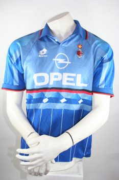 Lotto AC Mailand Trikot Away 1995/1996 18 Baggio Blau/Rot Herren Kinder S-M = 176 cm