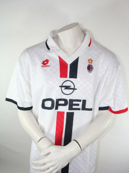 Lotto Ac Mailand Trikot Opel 14 George Weah 1995/96 - XL