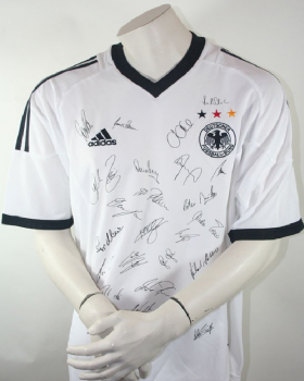 Adidas Deutschland Trikot WM 2002 Team Signiert DFB NEU - XL