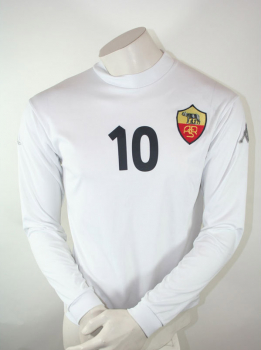 Kappa AS Roma camiseta 2002/03 10 Francesco Totti blanco senor M