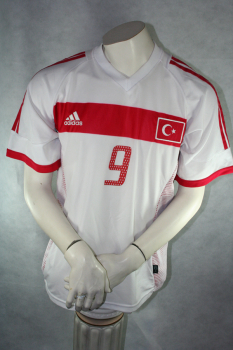 Adidas Türkei Trikot 9 Hakan Sükür WM 2002 Weltmeisterschaft Herren M/L