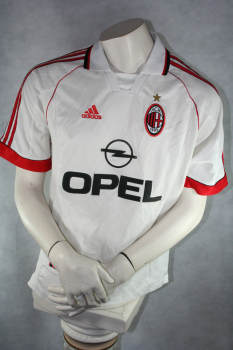 Adidas AC Mailand Trikot 9 George Weah 1998/99 OPEL Weiß Herren M