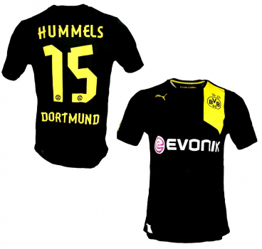 Puma Borussia Dortmund Trikot 15 Mats Hummels 2012/2013 CL Schwarz BVB Herren L oder XXL