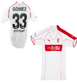Puma VfB Stuttgart jersey 33 Mario Gomez 2005/06 Enbw white home men's XXL/2XL