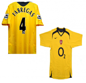 Nike FC Arsenal London Trikot 4 Cesc Fabregas 2005/06 CL Finale gelb Herren XL