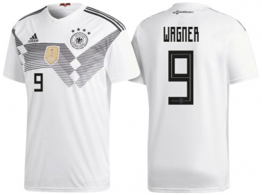 Adidas Germany jersey 9 Timo Werner World Cup 2018 Russia home white 4 stars men's L