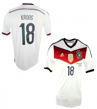 Adidas Alemania camiseta 18 Toni Kroos copa del mundo 2014 4 estrellas blanco senor S-M 176 cm