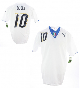 Puma Italien Trikot 10 Francesco Totti WM 2006 Weltmeister Italia weiß Herren XL