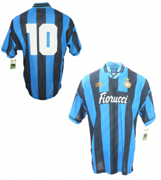 Umbro Inter Mailand Trikot 10 Bergkamp 1994/95 home Fiorucci Herren XXL/2XL