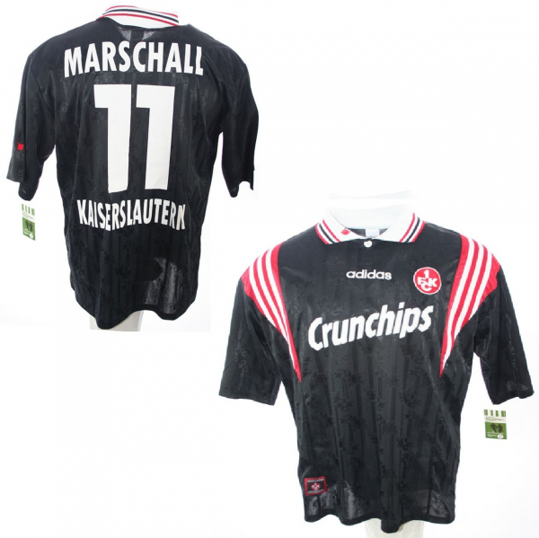 Adidas 1.FC Kaiserslautern Trikot 11 Olaf Marschall 1997/98 FCK Crunchips Schwarz Herren XL
